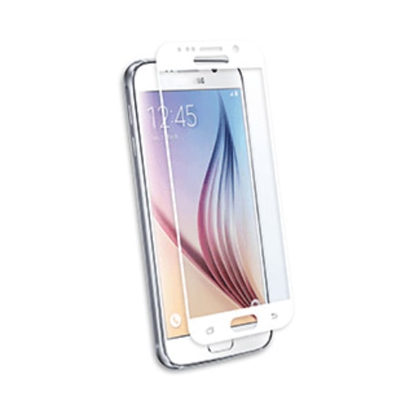 Samsung Galaxy S6 - HD-Clear Skärmskydd med Ram (Full-Fit) Vit