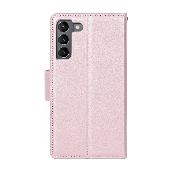 Samsung Galaxy S22 - Elegant HANMAN Plånboksfodral Roséguld