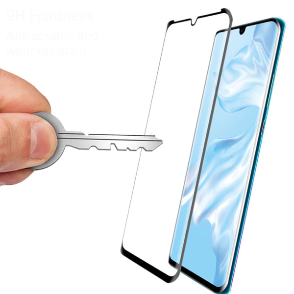 Skjermbeskytter 2.5D 2-PACK med Frame HD-Clear for Huawei P30 Lite Svart Svart