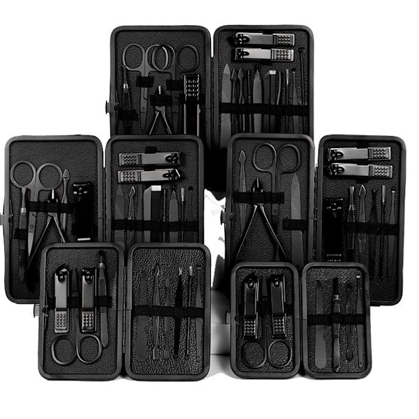 Praktiskt Slittåligt Manikyr/Pedikyr Kit 16-Pack
