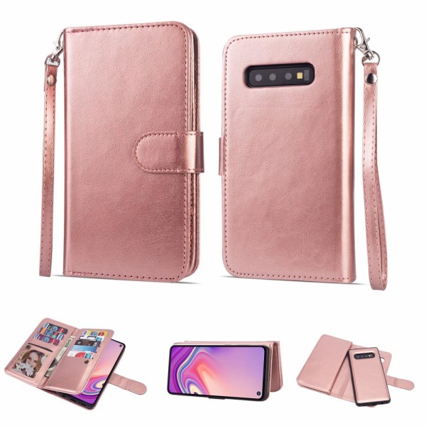 Elegant fleksibelt pung etui LEMAN - Samsung Galaxy S10+ Svart