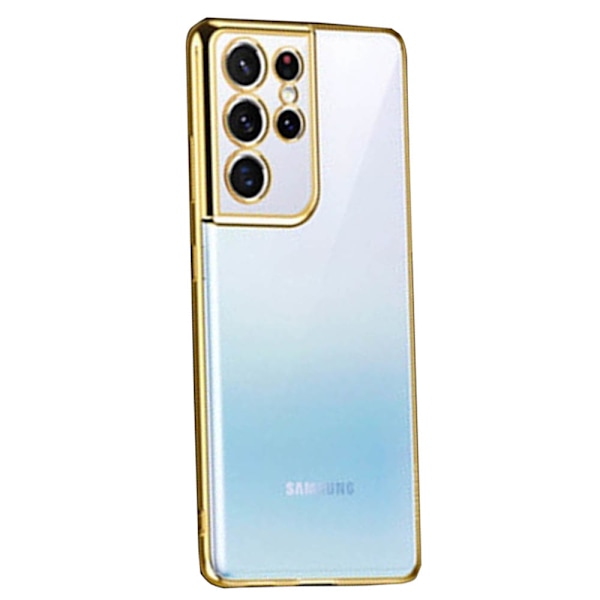 Samsung Galaxy S21 Ultra - Stilsäkert Skal i Silikon (FLOVEME) Silver