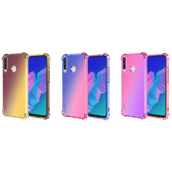 Huawei P40 Lite E - Stilsäkert Skyddsskal i Silikon Blå/Rosa Blå/Rosa