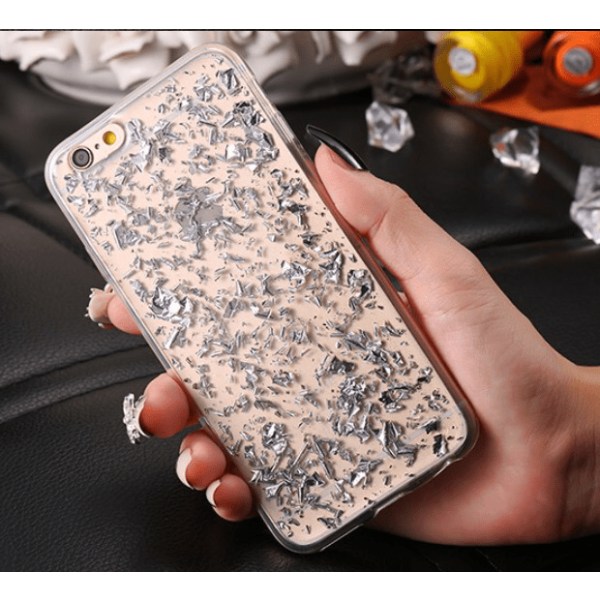 iPhone 6/6S - Eksklusivt Elegant Crystal-flake-deksel FLOVEME Guld