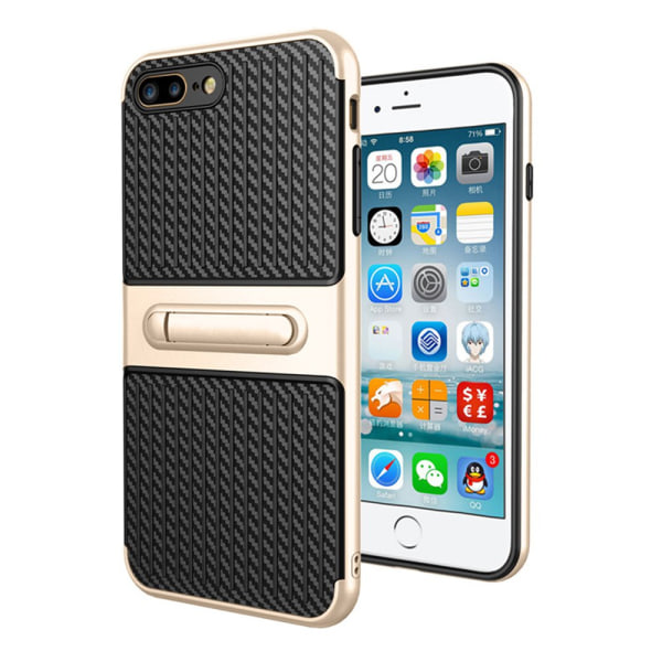 iPhone 8 Plus - Beskyttelsescover med Kickstand fra LEMAN Vit