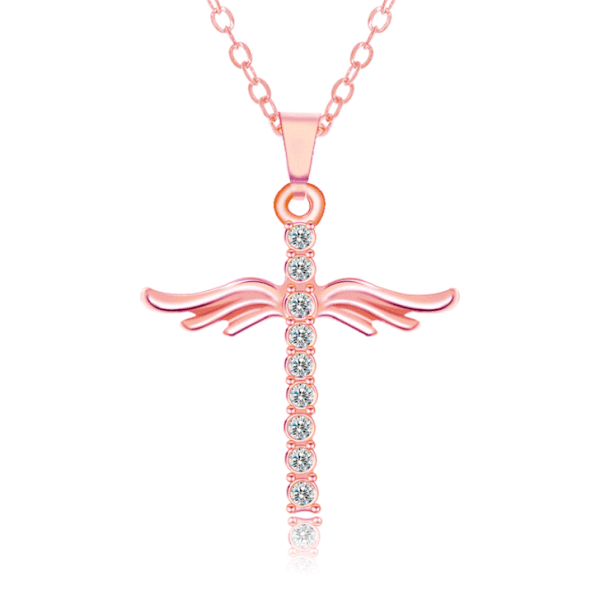 Exklusivt Stilsäkert Kors Halsband Silver
