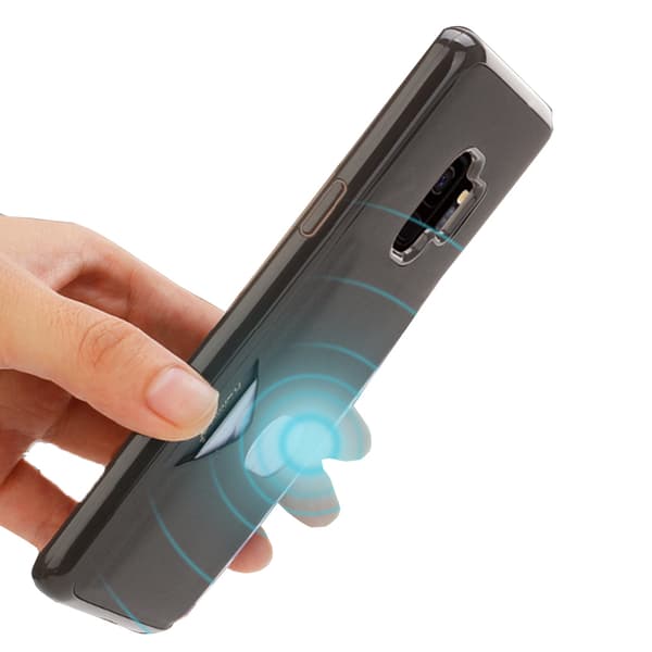 Samsung Galaxy S9 - Skal med Kortfack Grå Grå