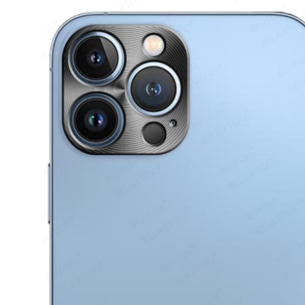 iPhone 12 Pro - Kameraramskydd AK Alloy (Linsskydd) Blå