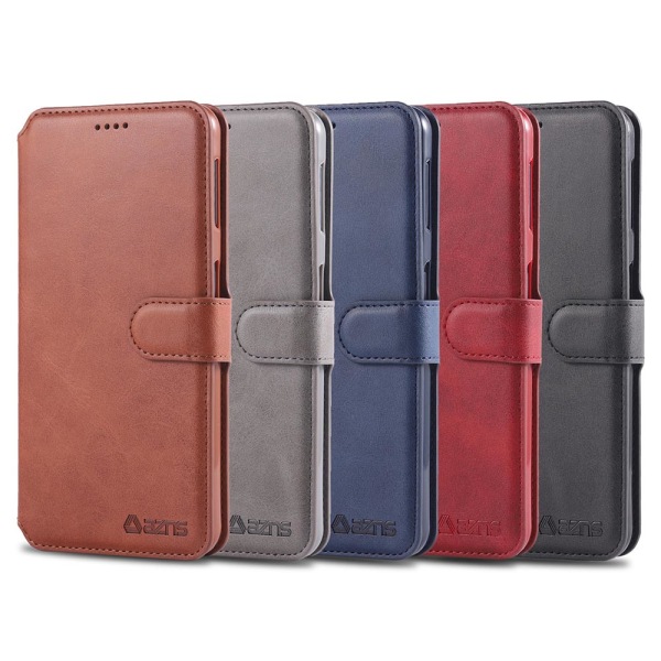 Samsung Galaxy A50 - Stilsäkert Pu-Läder Plånboksfodral Röd