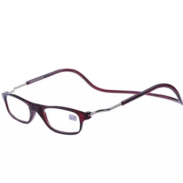 Säädettävät lukulasit (magneetti) Brun +3.5