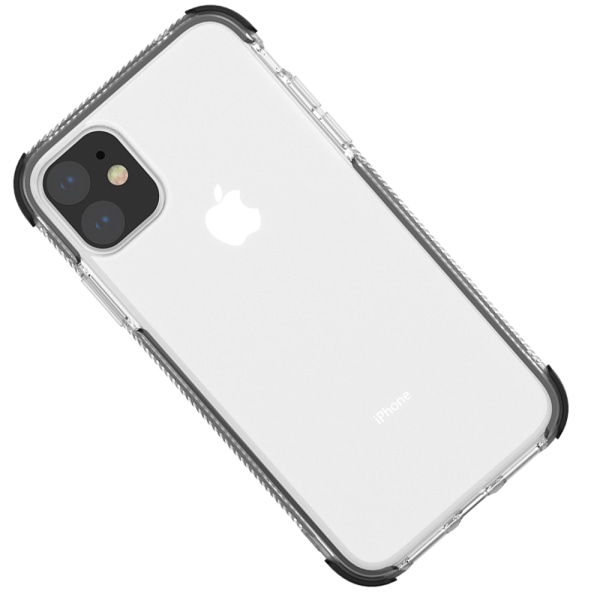 iPhone 11 Pro - Stilfuldt kraftfuldt silikonetui Svart