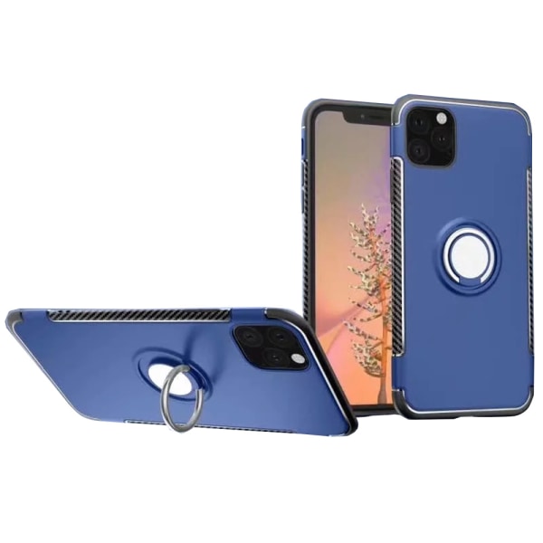 Cover med ringholder - iPhone 11 Pro Blå
