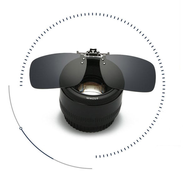 Polarized Exklusiva Solglasögons Överdrag Svart