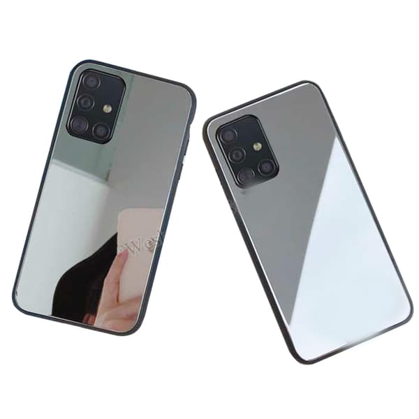 Samsung Galaxy A71 - Professionellt Skyddsskal med Spegeleffekt Silver Silver