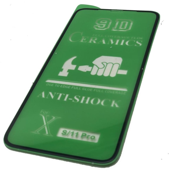 2-PACK iPhone XS Max Keramiskt Skärmskydd HD 0,3mm Transparent/Genomskinlig