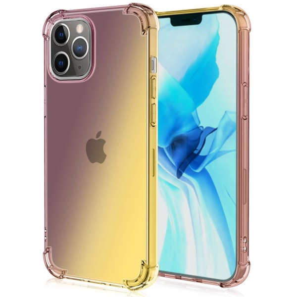 iPhone 13 Pro Max - Kraftfuldt beskyttende silikonetui Svart/Guld