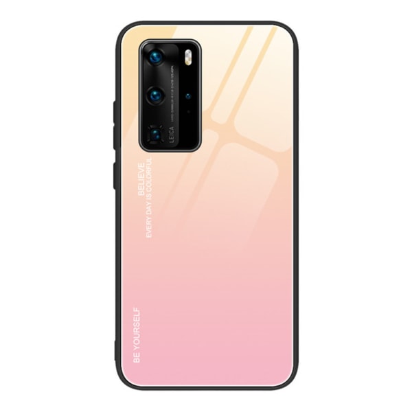 Huawei P40 Pro - Genomtänkt Skyddande Skal Lila/Blå