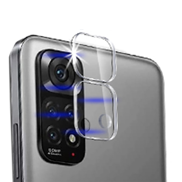 Redmi Note 11 skjermbeskytter og kameralinsebeskytter (3-pakning) Transparent