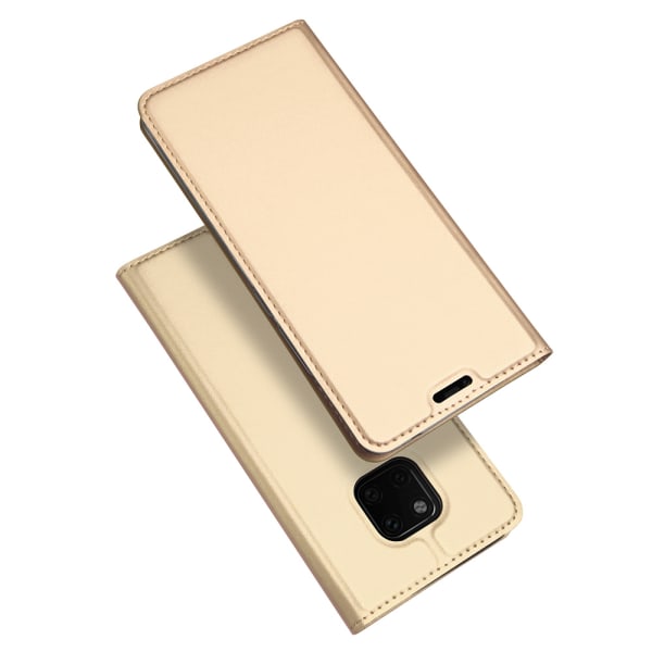 Elegant etui med kortrum - Huawei Mate 20 Pro Guld