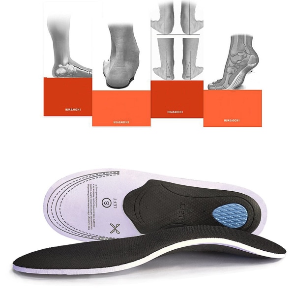 Komfortable Flatfoot Correction Insoles Skoindlæg L