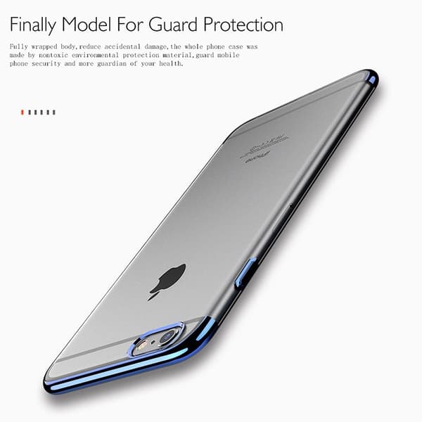 iPhone 6/6S PLUS - Stilrent Silikonskal från FLOVEME (ORGINAL) Silver