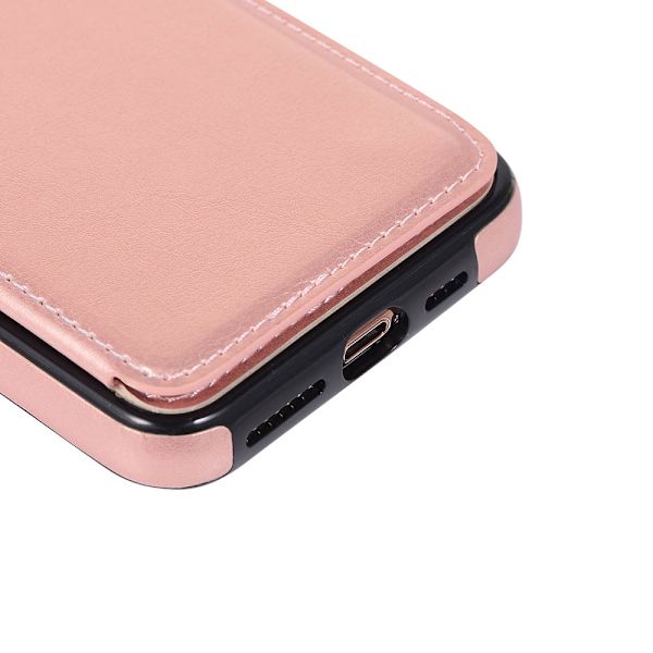 iPhone 11 - Praktisk stilfuldt Nkobee cover med kortrum Brun