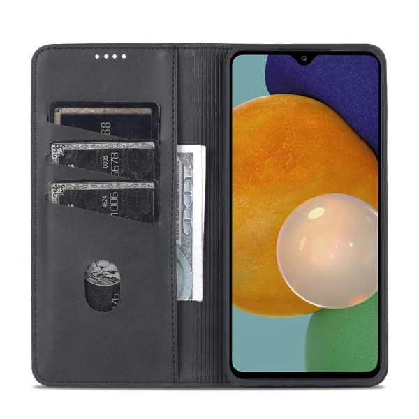 Samsung A14 5G- Lompakkokotelo, jossa 3 korttipaikkaa useissa eri väreissä Black