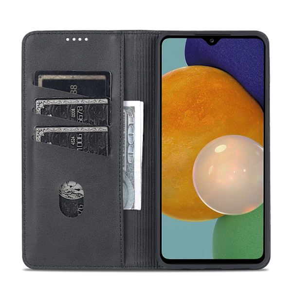 Samsung A14 5G- Plånboksfodral med 3-kortfack i Flera Färger Blå