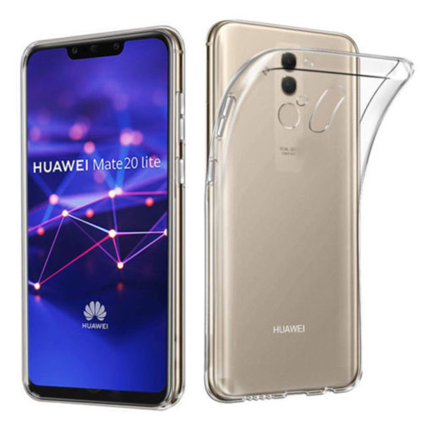 Huawei Mate 20 Lite - Smart beskyttelsesdeksel i silikon fra FLOVEME Transparent/Genomskinlig