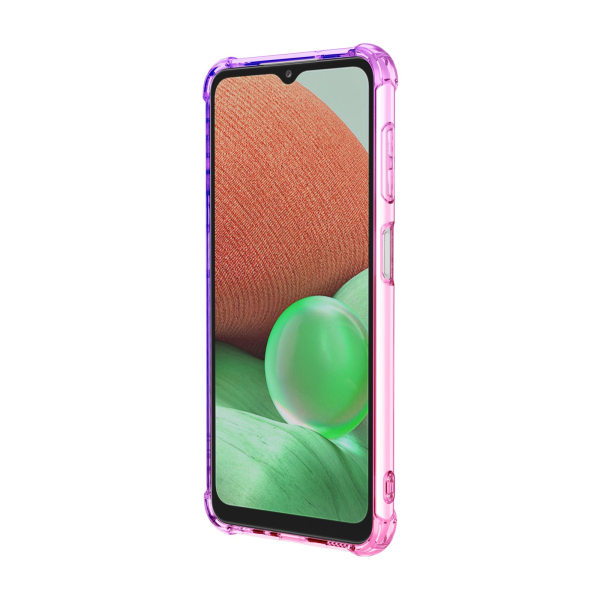 Samsung Galaxy A13 4G - Stötdämpande Silikonskal Rosa/Lila