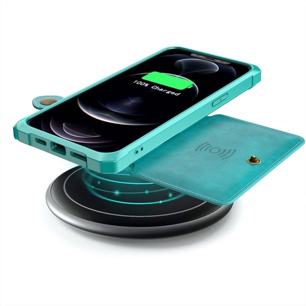 iPhone 14 Pro Max - Effektivt stilig deksel med kortholder Grön