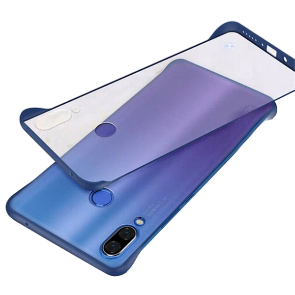 Stilfuldt beskyttelsescover - Huawei P20 Lite Mörkblå