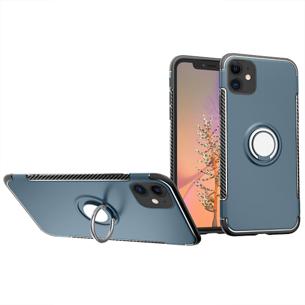 iPhone 12 Skal med Ringh�llare FLOVEME Grå