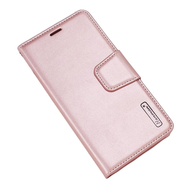 Samsung Galaxy Note10 - Praktiskt Plånboksfodral HANMAN Rosaröd Rosaröd