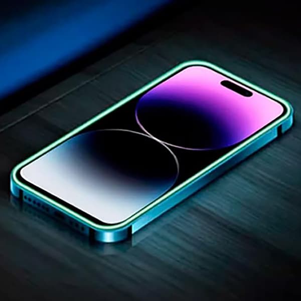 iPhone 15 pro max Skjermbeskytter Selvlysende Ram 9H 0,3mm Självlysande
