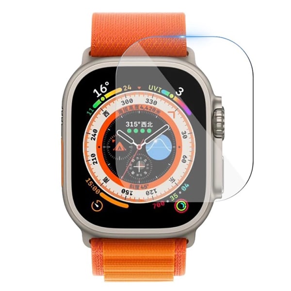Apple Watch Series 7/8 41/45 mm skjermbeskytter PET (3-pakning) Transparent 41mm