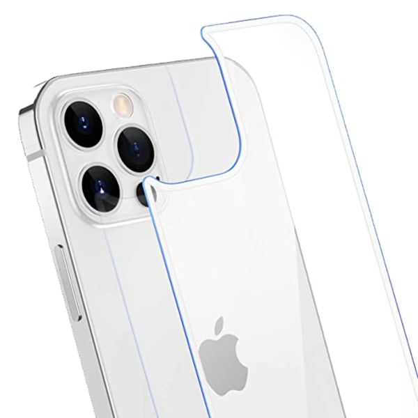 2-PACK 3-i-1 iPhone 13 Pro Max for- og bagside + kameralinsecover Transparent