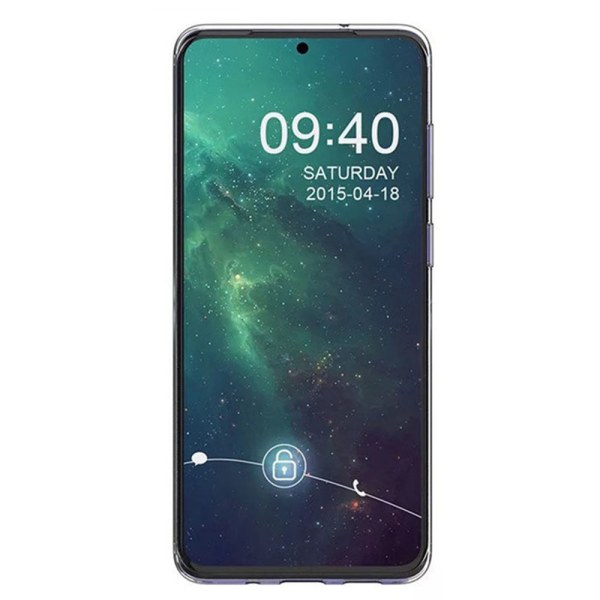 Samsung Galaxy S20 Plus - Støtdempende silikondeksel Transparent/Genomskinlig