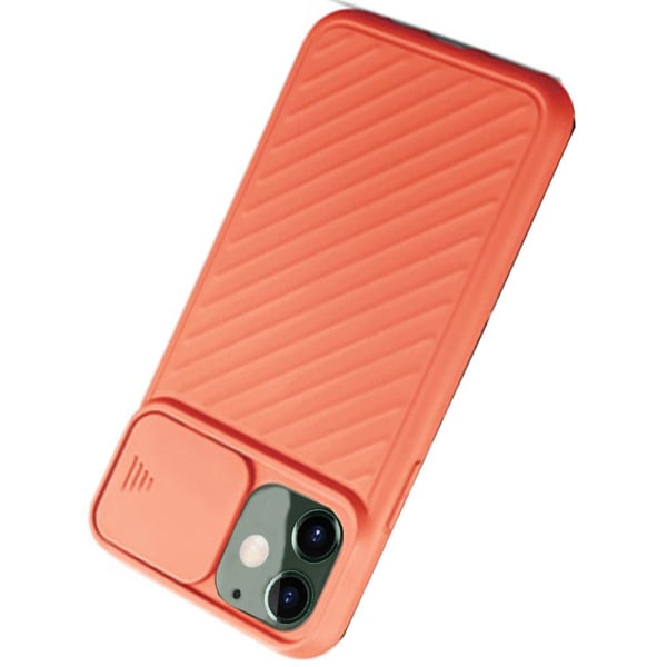 iPhone 12 - Käytännöllinen suojakuori kameran suojauksella Orange