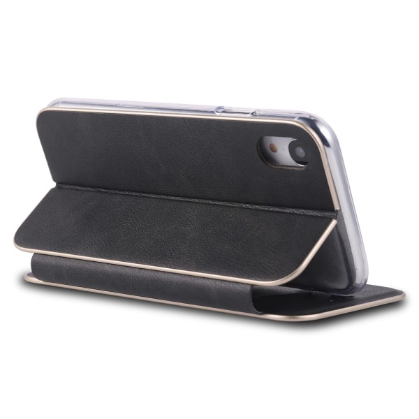 iPhone XR - Stilig Smart Wallet-deksel Brun