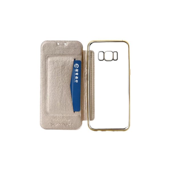 Stilig deksel med kortspor for Samsung Galaxy S8 Plus Blå