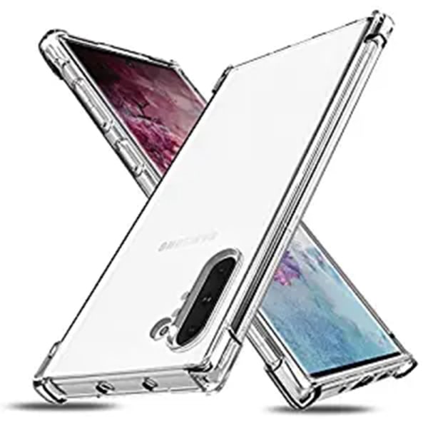 Kestävä silikonikuori - Samsung Galaxy Note10 Transparent/Genomskinlig