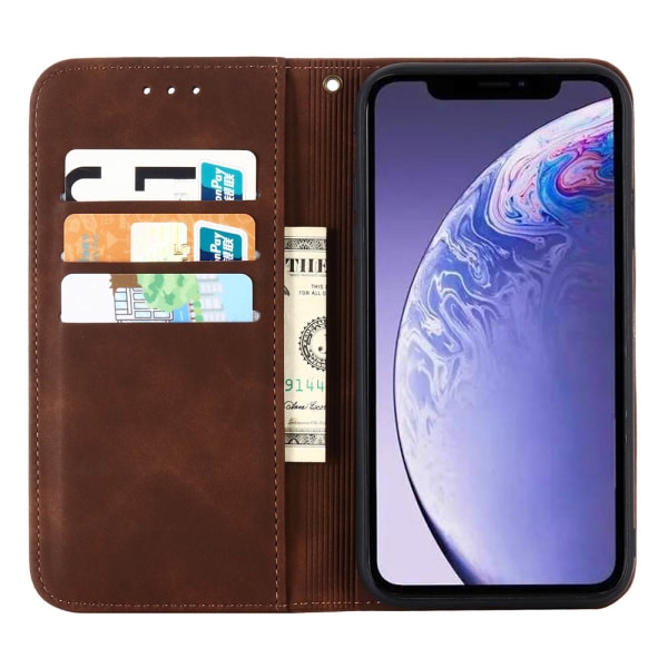 iPhone 11 Pro – Käytännöllinen puettava lompakkokotelo (FLOVEME) Ljusbrun Ljusbrun