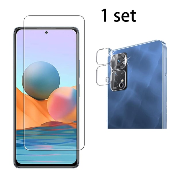 Redmi Note 11 Näytönsuoja ja Kameran linssisuoja Transparent