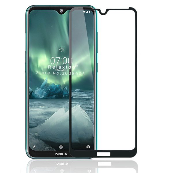 Nokia 6.2 3-PAK Skjermbeskytter 2.5D 9H 0,3mm HD-Klar Svart