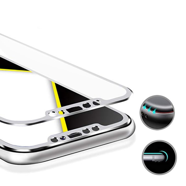 iPhone 11 Pro Max 4-PACK Näytönsuoja Carbon 9H 3D/HD Vit Vit