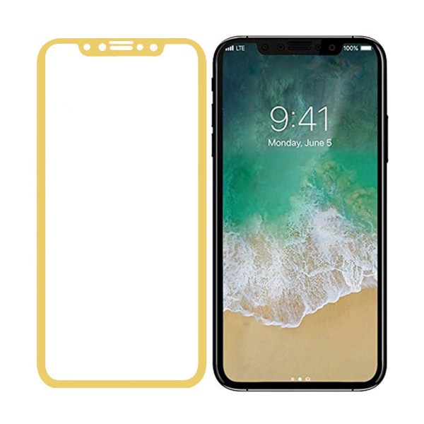 2-PACK! MyGuard Skärmskydd av Carbonmodell för iPhone X Svart