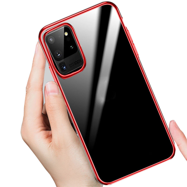 Samsung Galaxy S20 Ultra - Tyndt stødabsorberende cover Röd