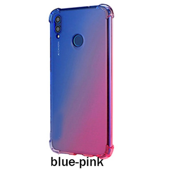 Huawei P Smart 2019 - Beskyttende silikonecover (FLOVEME) Blå/Rosa