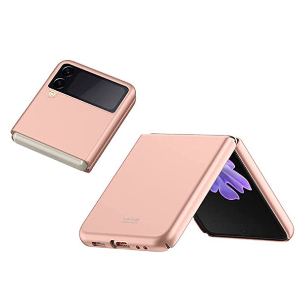 Samsung Galaxy Z Flip 3 - Stilig beskyttende FLOVEME-deksel Rosa